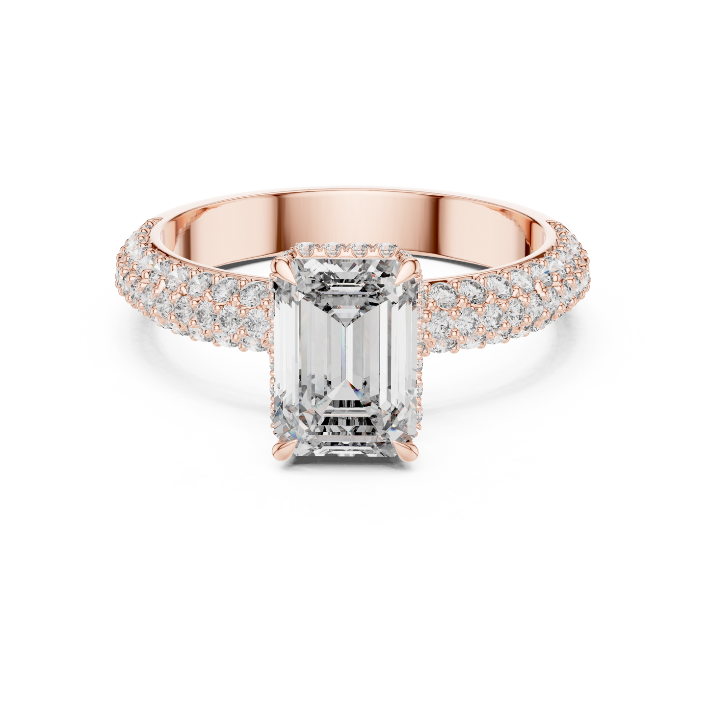 Mixed Shape Lab Grown Diamond Halo Ring