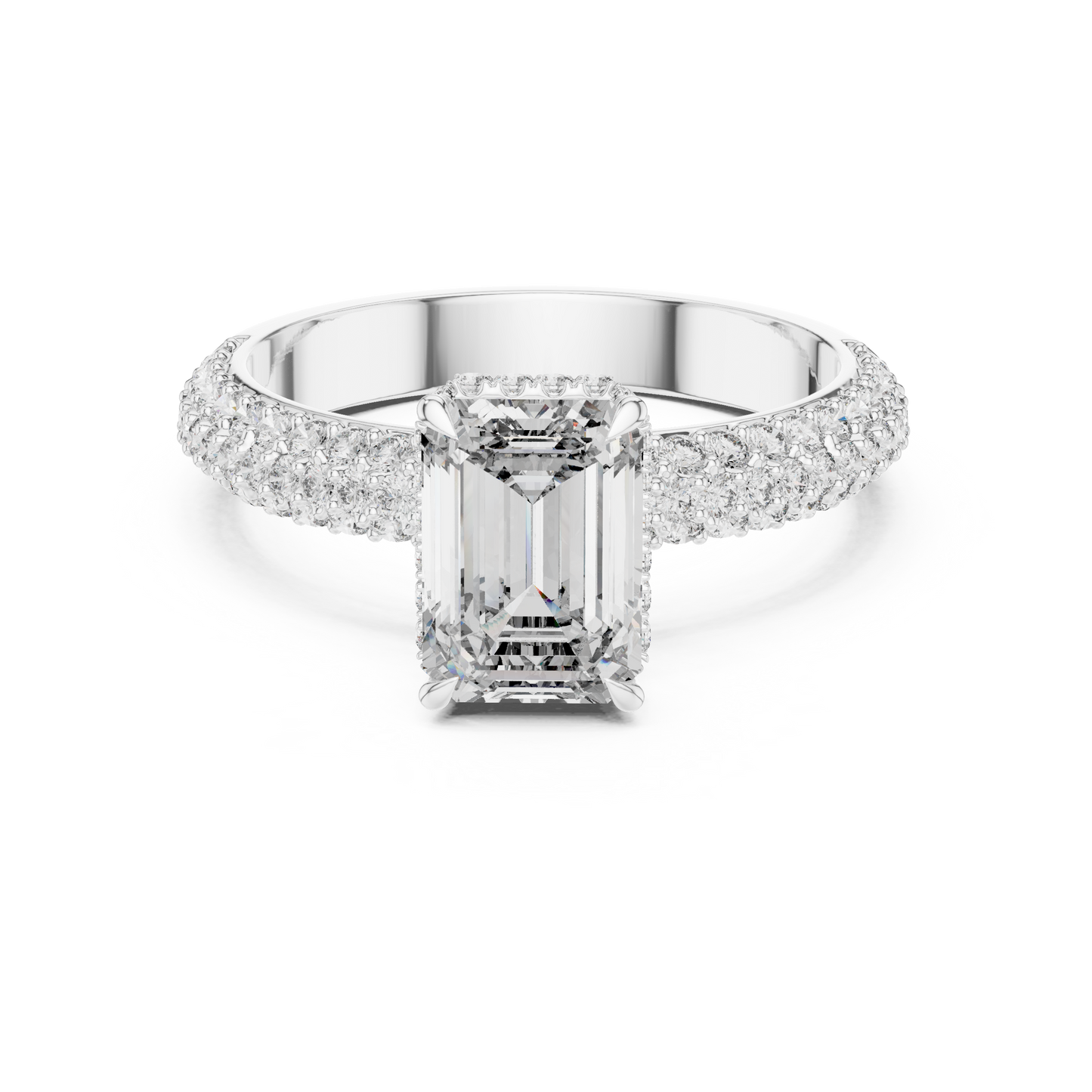 Mixed Shape Lab Grown Diamond Halo Ring