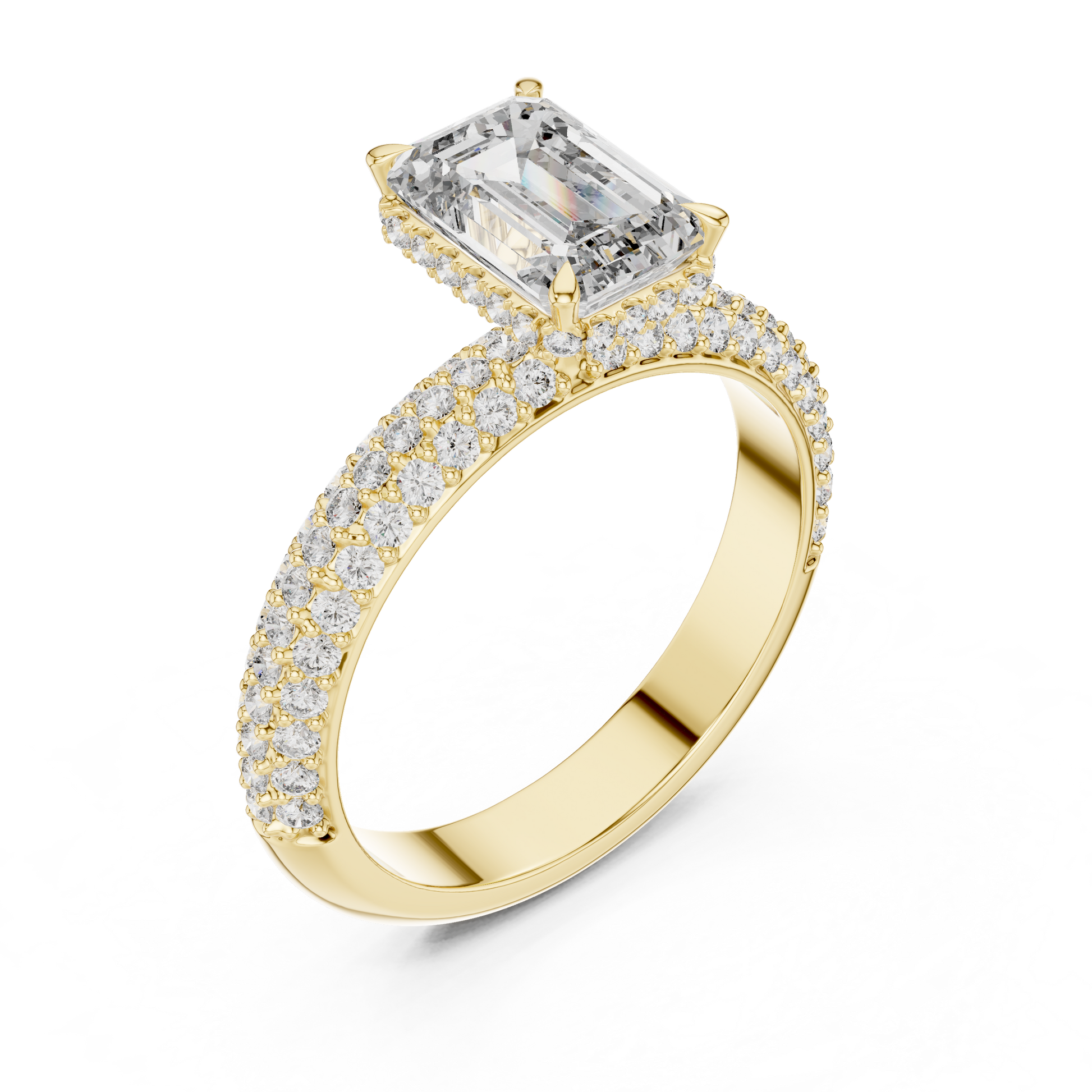 Mixed Shape Lab Grown Diamond Halo Ring