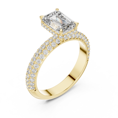Mixed Shape Lab Grown Diamond Halo Ring