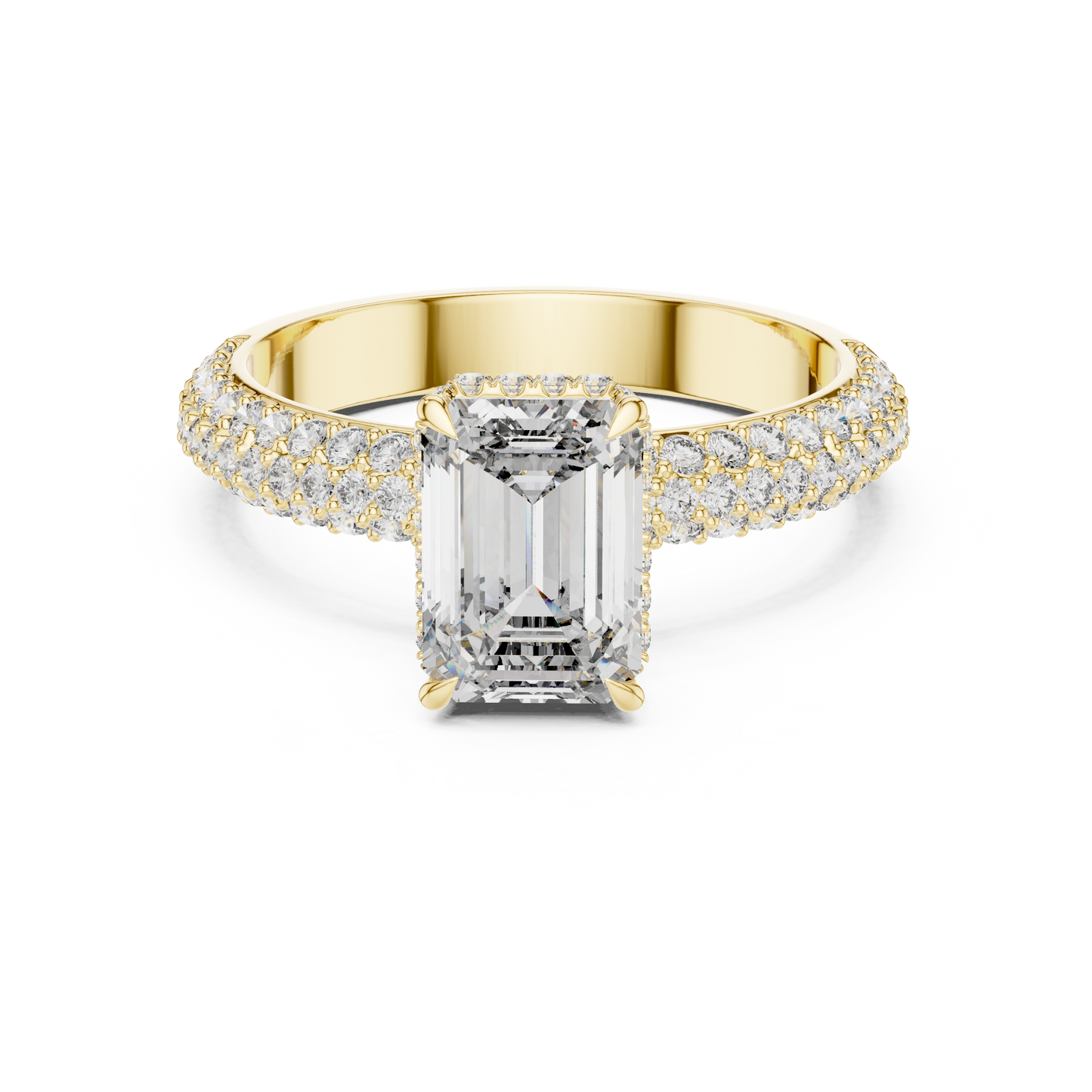 Mixed Shape Lab Grown Diamond Halo Ring