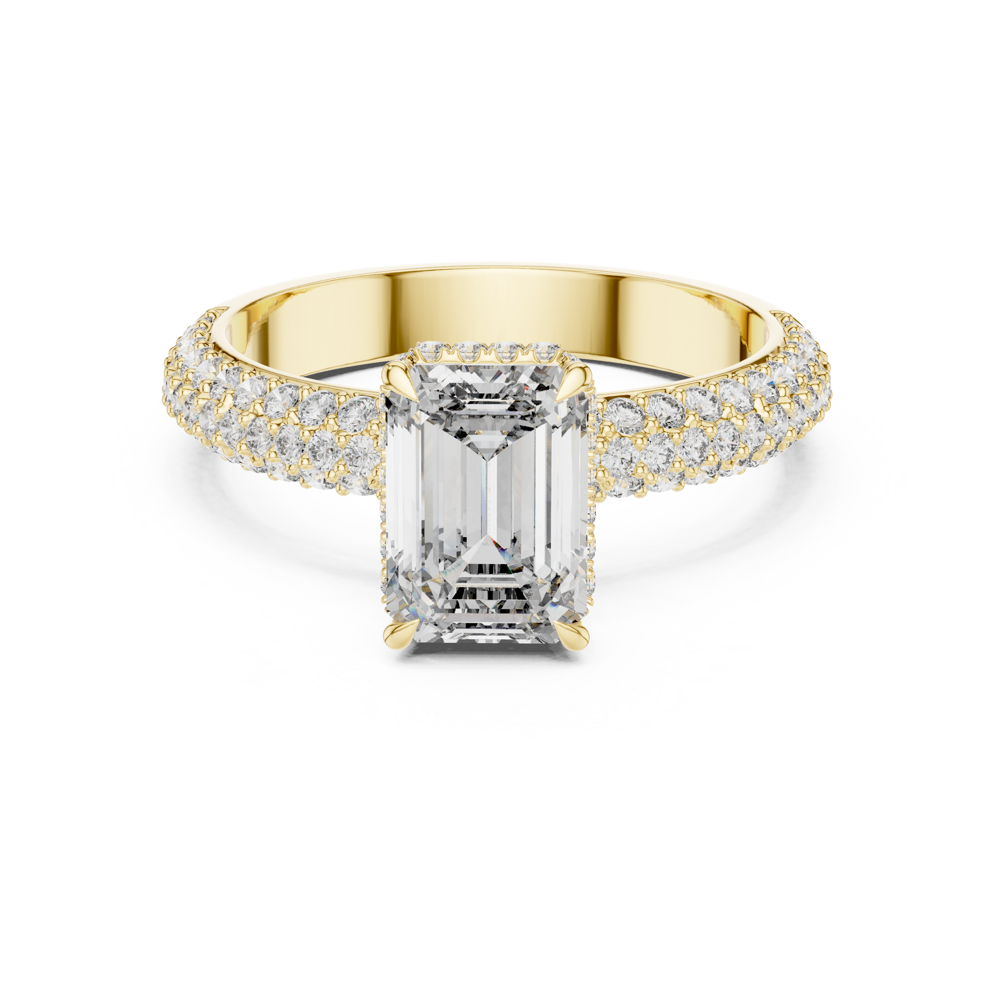 Mixed Shape Lab Grown Diamond Halo Ring