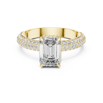 Mixed Shape Lab Grown Diamond Halo Ring
