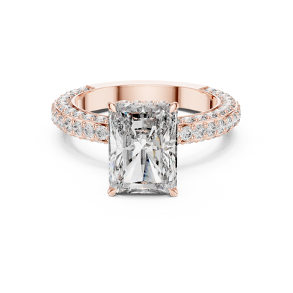 Mixed Shape Lab Grown Diamond Halo Ring