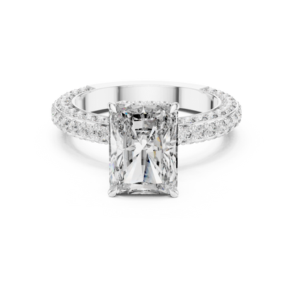 Mixed Shape Lab Grown Diamond Halo Ring