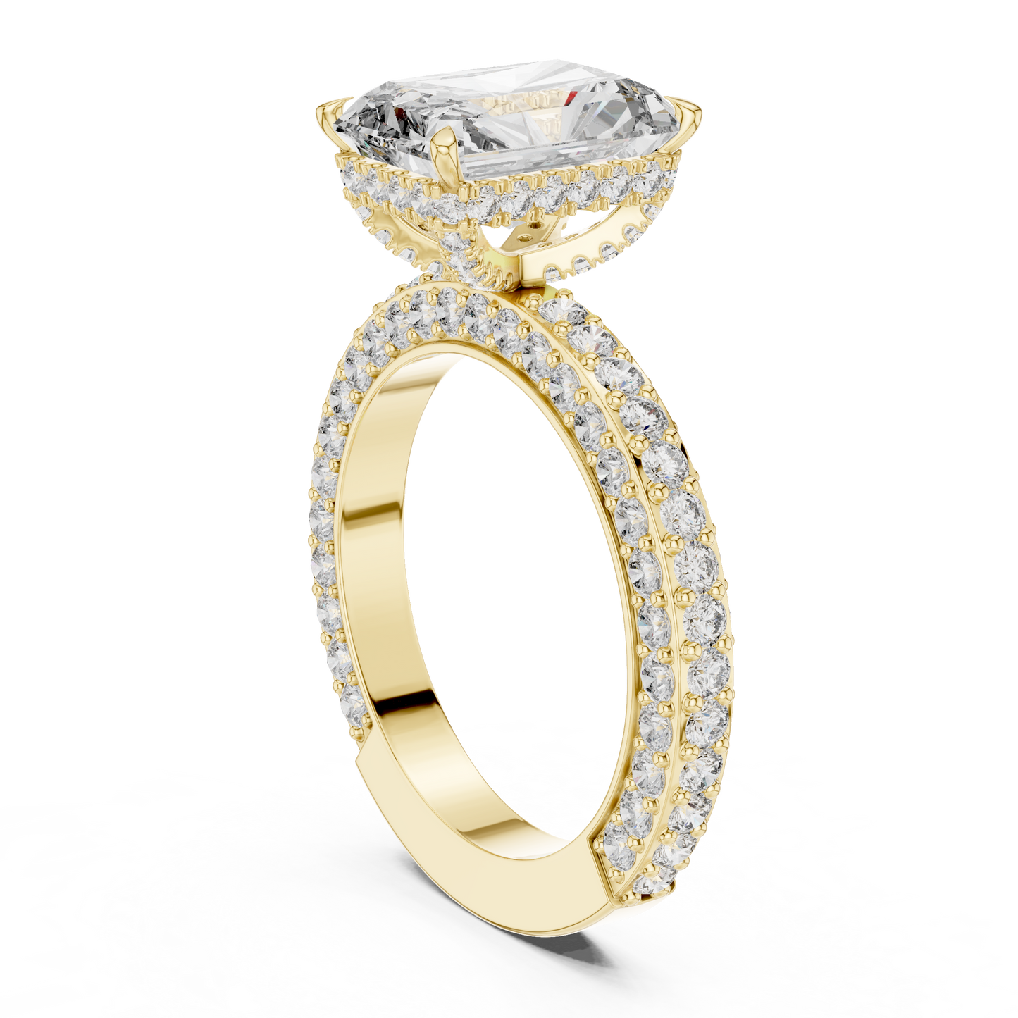 Mixed Shape Lab Grown Diamond Halo Ring