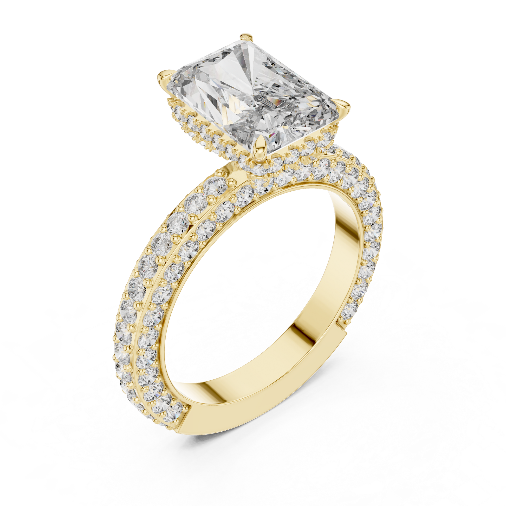 Mixed Shape Lab Grown Diamond Halo Ring