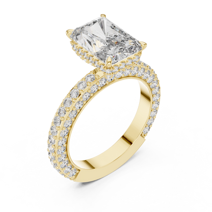 Mixed Shape Lab Grown Diamond Halo Ring