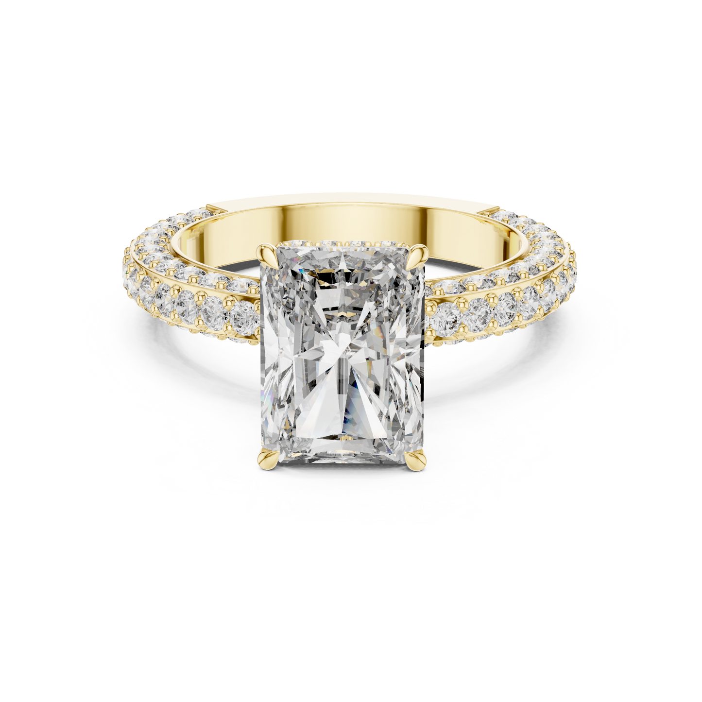 Mixed Shape Lab Grown Diamond Halo Ring