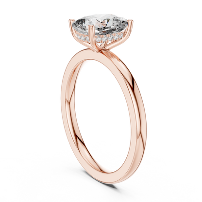 Round Halo Lab Grown Diamond Ring