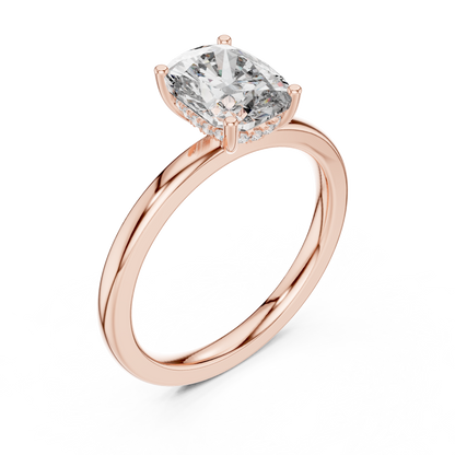 Round Halo Lab Grown Diamond Ring