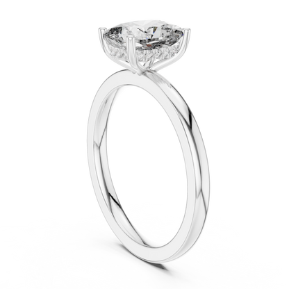 Round Halo Lab Grown Diamond Ring