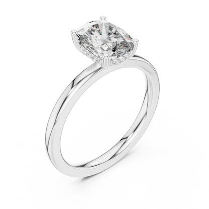 Round Halo Lab Grown Diamond Ring
