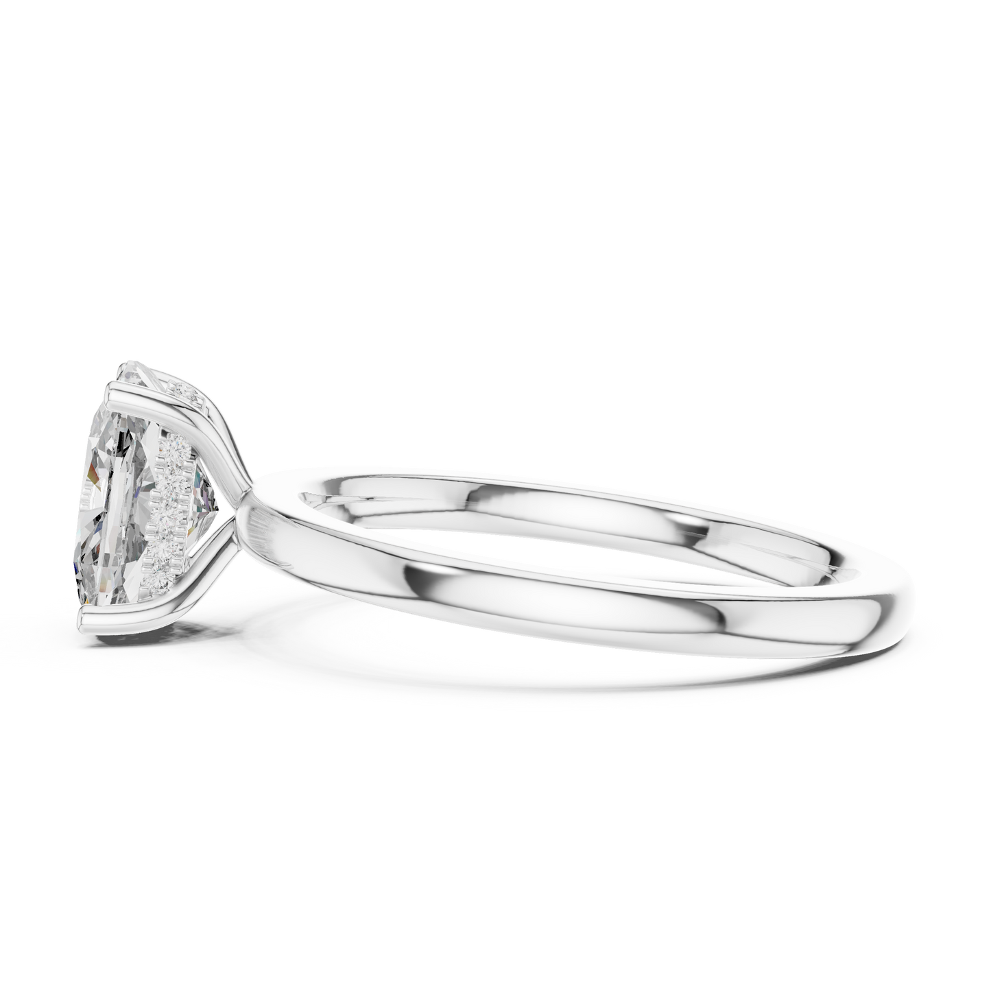 Round Halo Lab Grown Diamond Ring