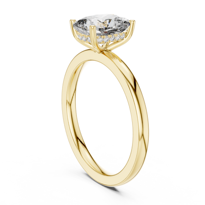 Round Halo Lab Grown Diamond Ring
