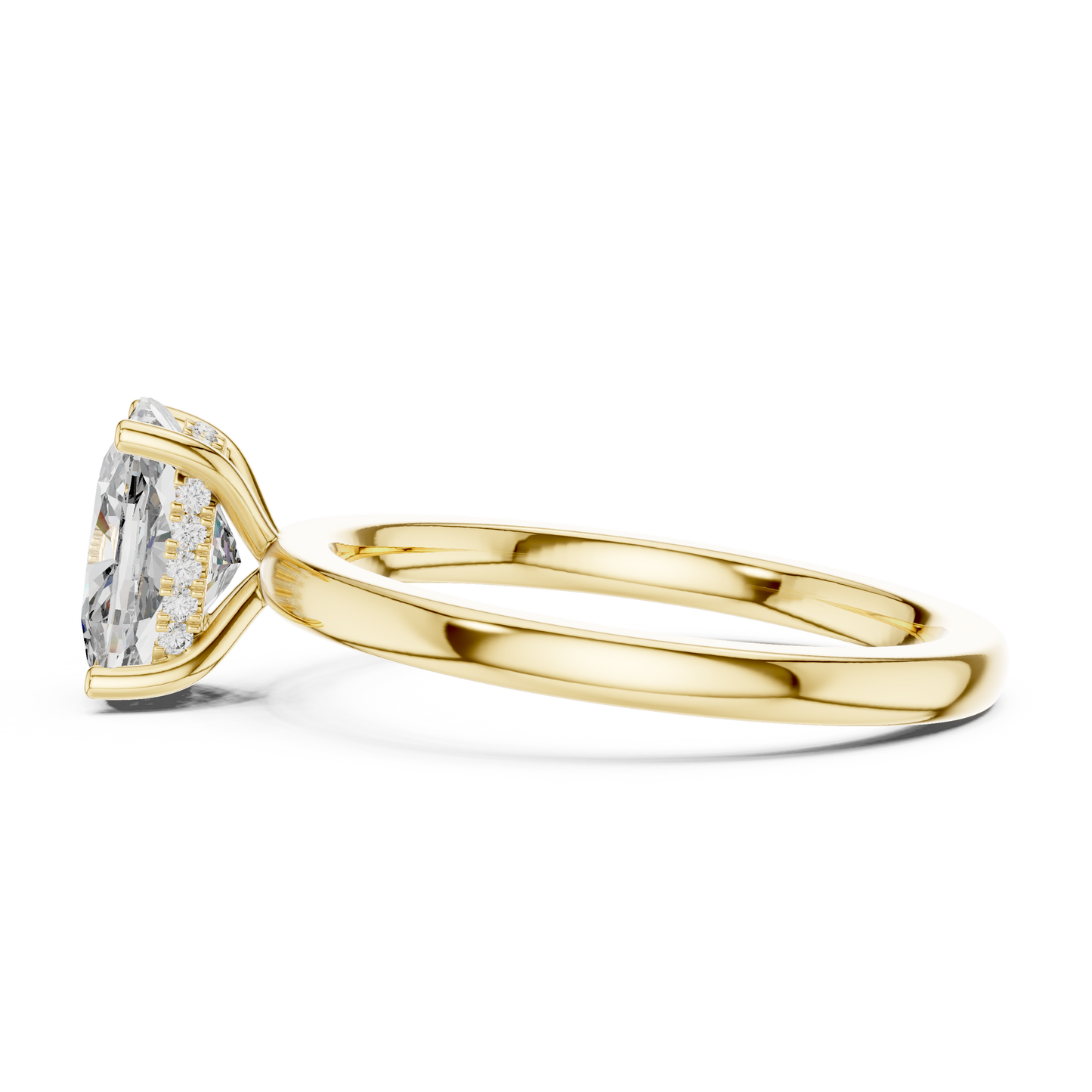 Round Halo Lab Grown Diamond Ring