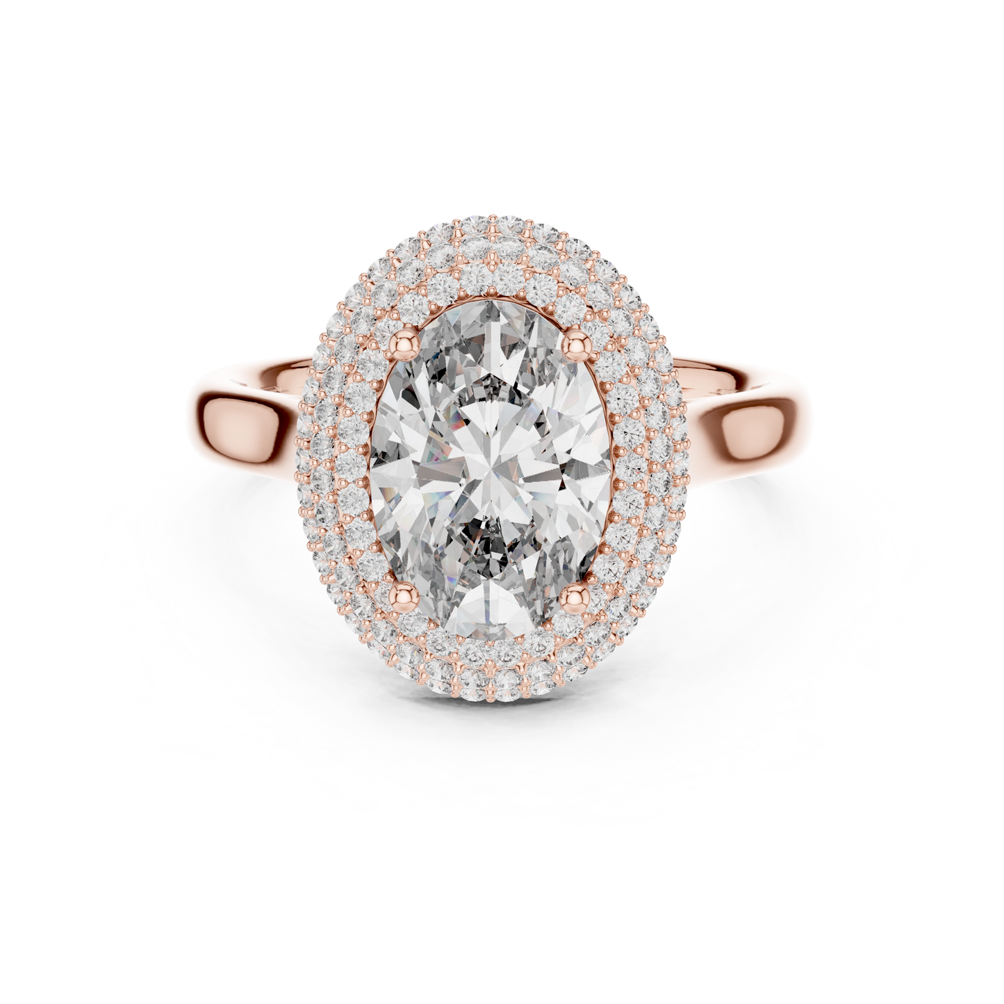 Mixed Shape Lab Grown Diamond Halo Ring