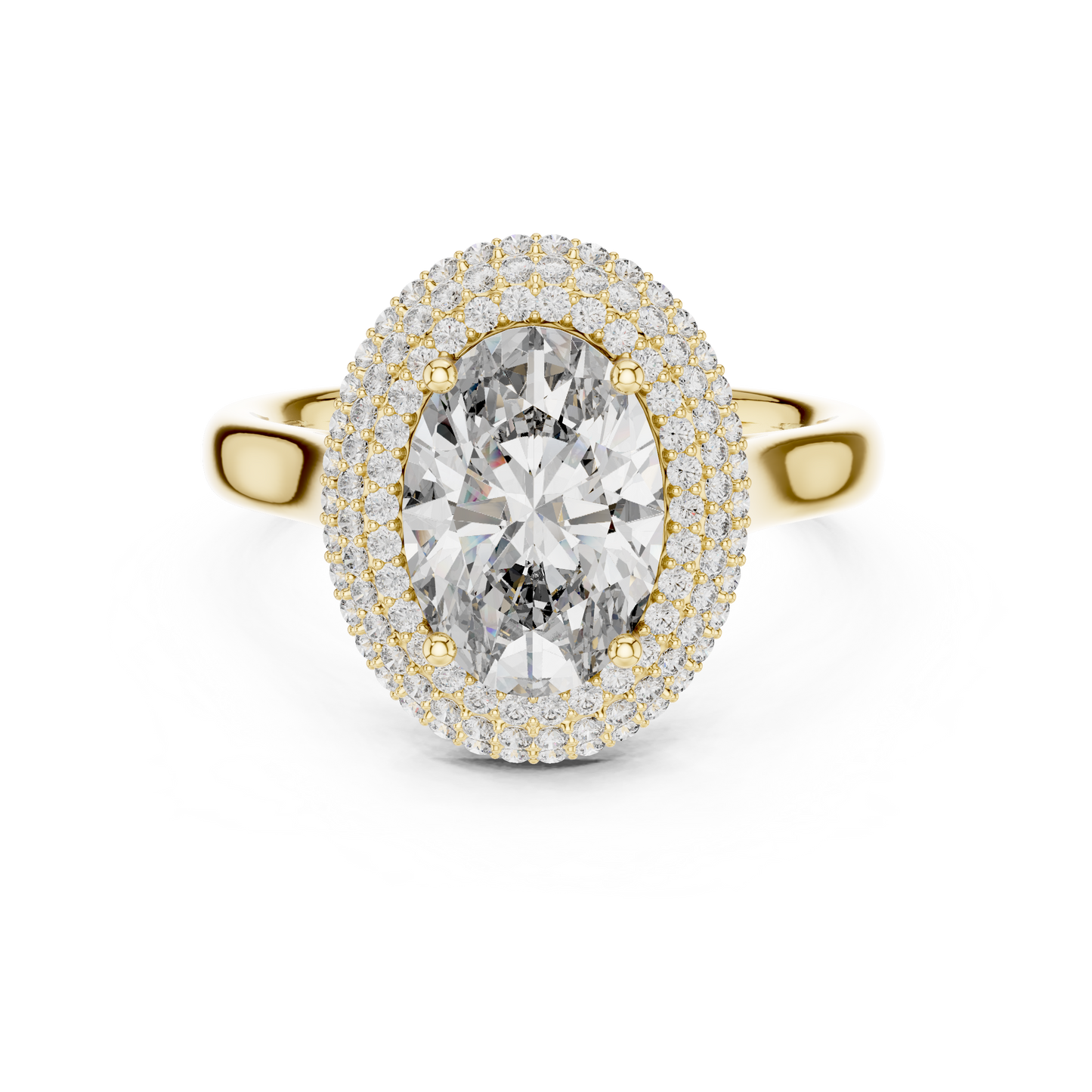 Mixed Shape Lab Grown Diamond Halo Ring