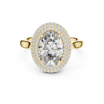 Mixed Shape Lab Grown Diamond Halo Ring