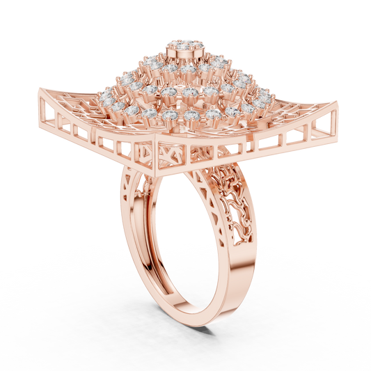 Mixed Shape Lab Grown Diamond Halo Ring