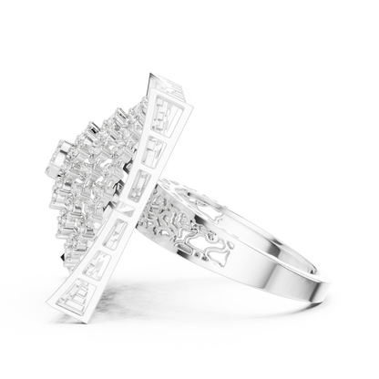 Mixed Shape Lab Grown Diamond Halo Ring