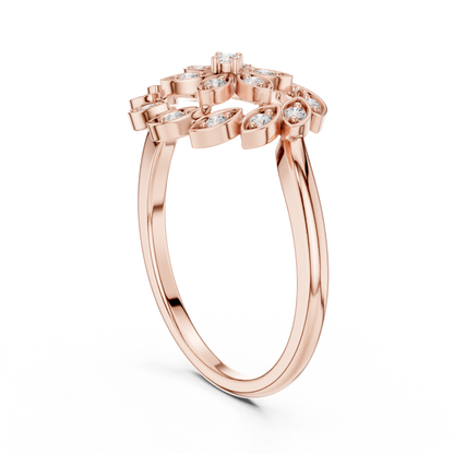 Mixed Shape Lab Grown Diamond Halo Ring