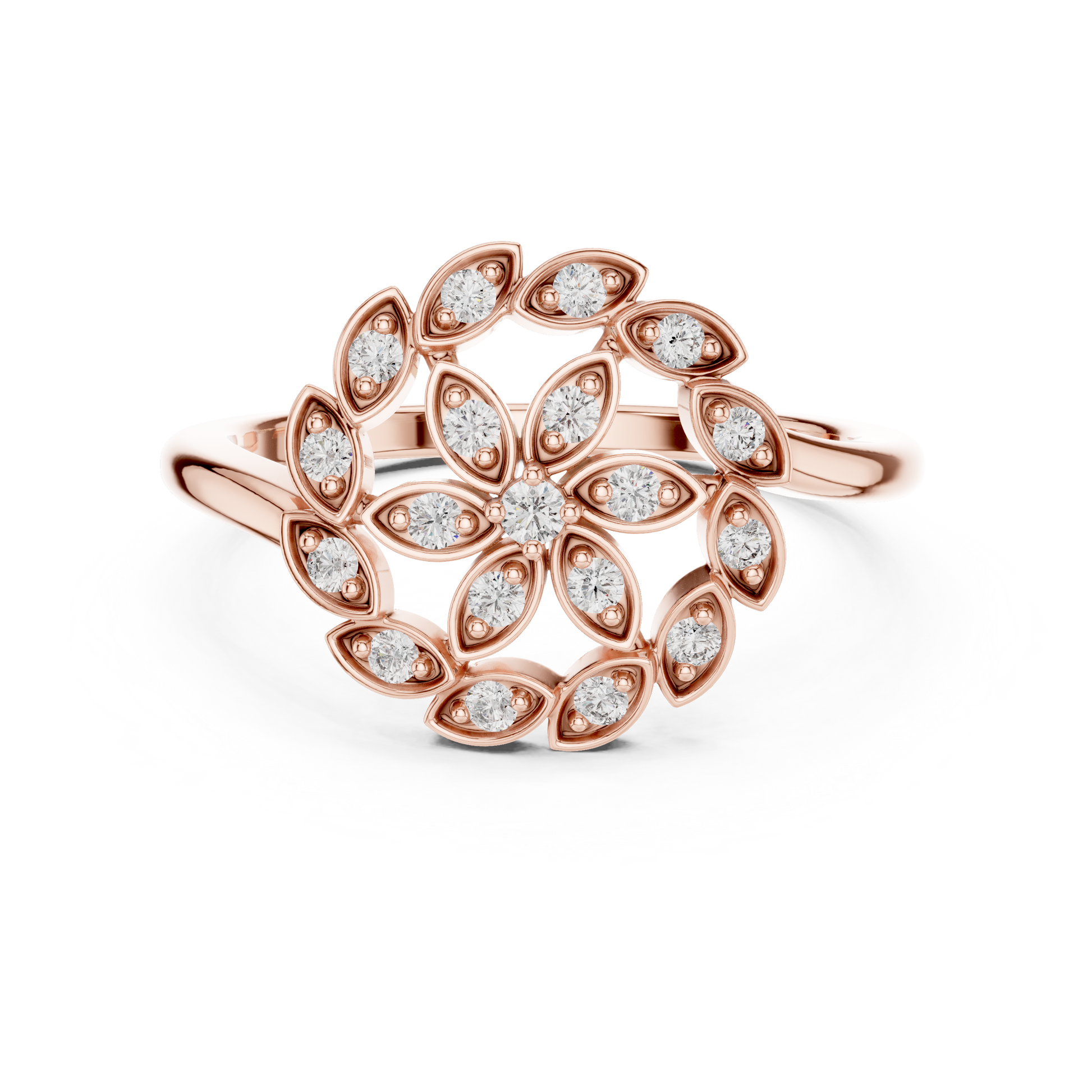 Mixed Shape Lab Grown Diamond Halo Ring