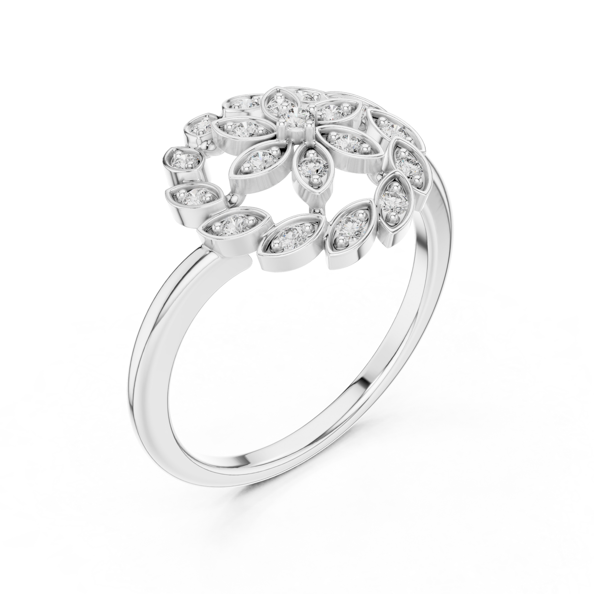 Mixed Shape Lab Grown Diamond Halo Ring