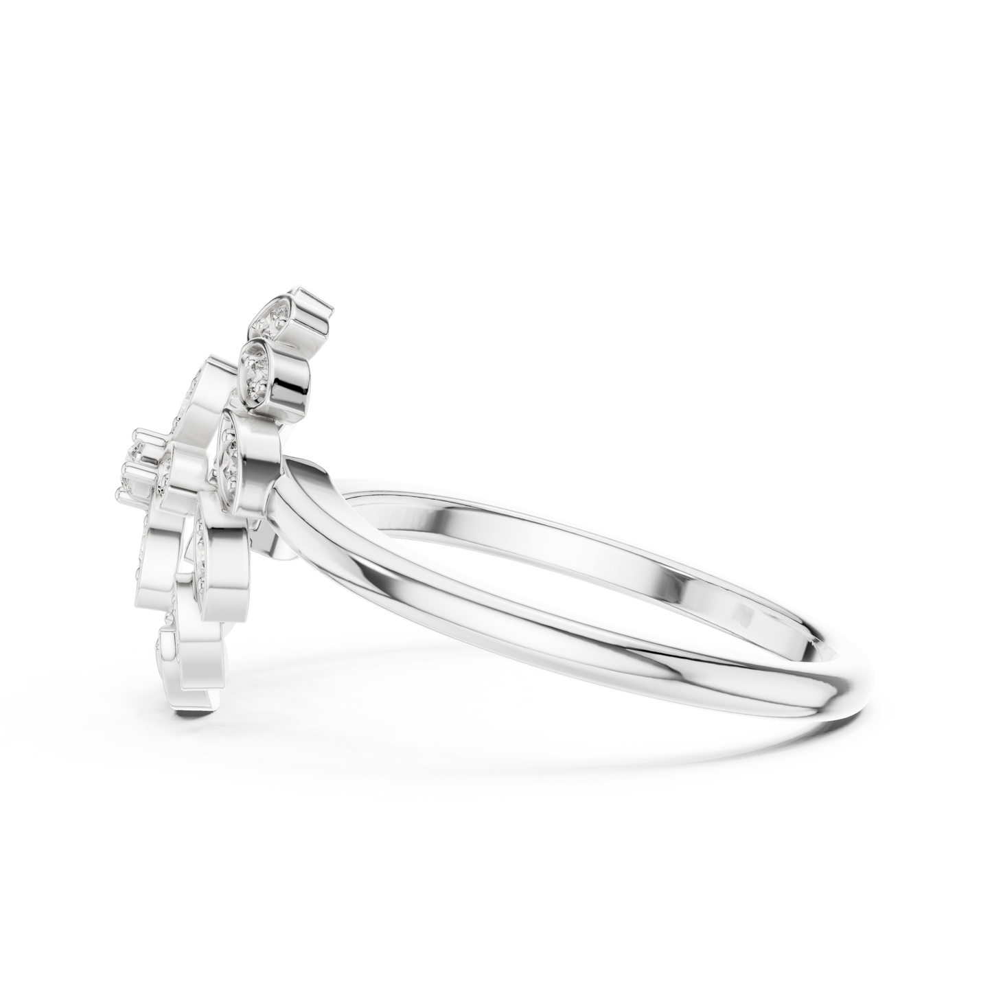 Mixed Shape Lab Grown Diamond Halo Ring