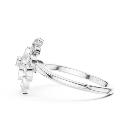 Mixed Shape Lab Grown Diamond Halo Ring