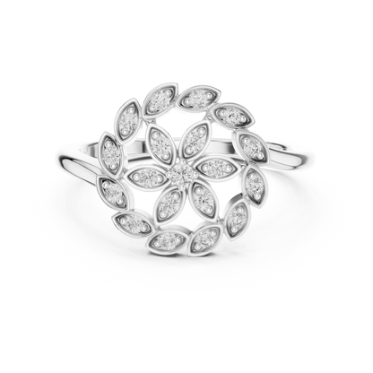 Mixed Shape Lab Grown Diamond Halo Ring
