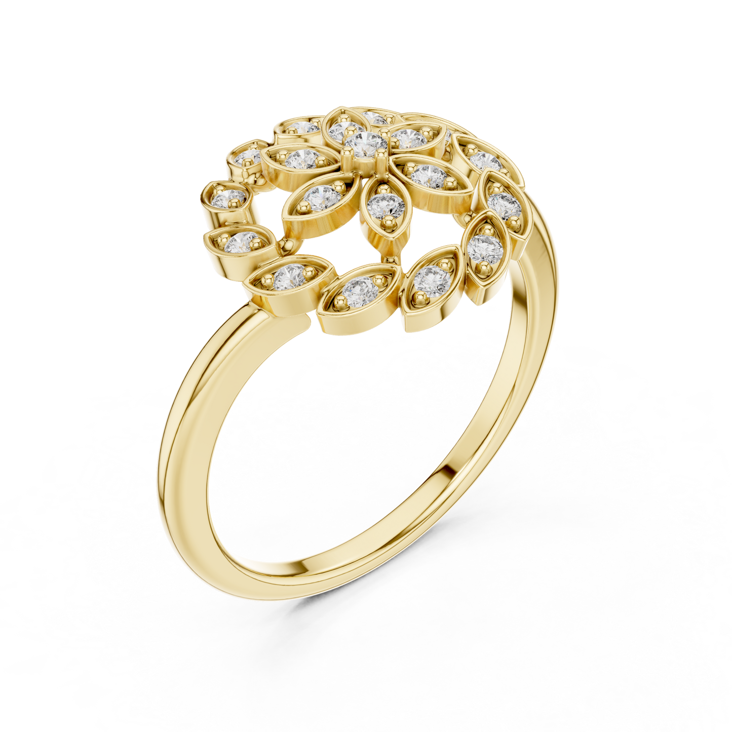 Mixed Shape Lab Grown Diamond Halo Ring
