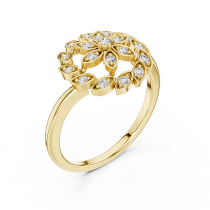 Mixed Shape Lab Grown Diamond Halo Ring