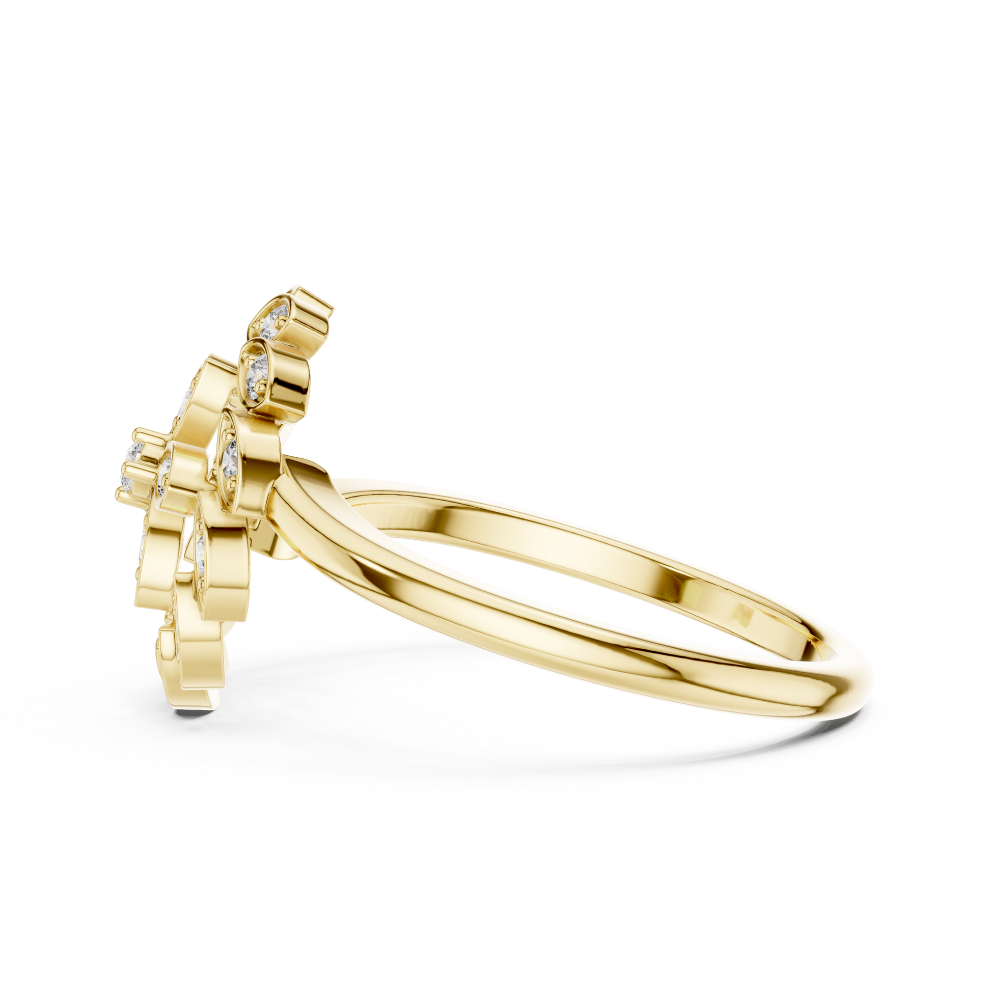 Mixed Shape Lab Grown Diamond Halo Ring