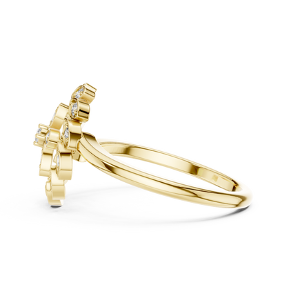 Mixed Shape Lab Grown Diamond Halo Ring