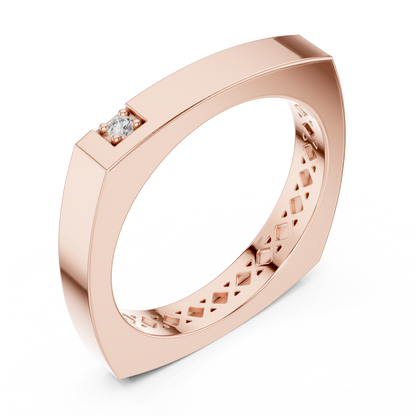 Cushion Bezel Lab Grown Diamond Ring