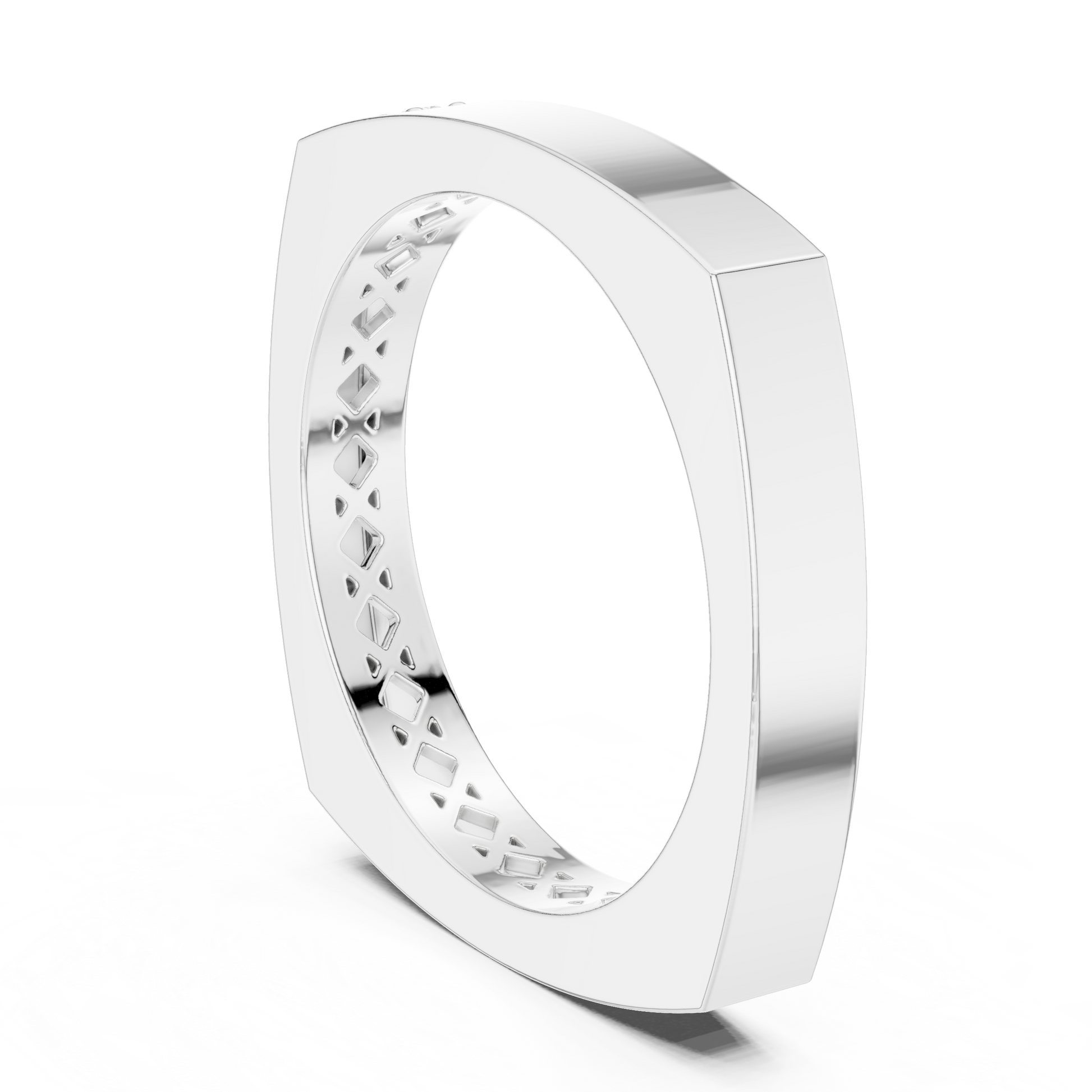 Cushion Bezel Lab Grown Diamond Ring