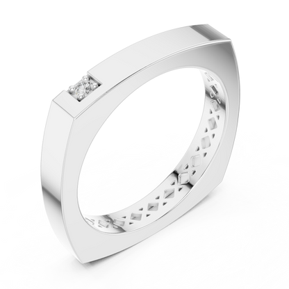 Cushion Bezel Lab Grown Diamond Ring