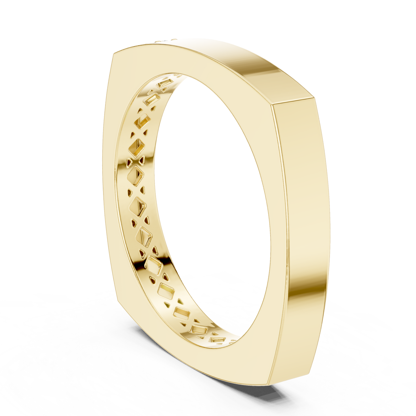Cushion Bezel Lab Grown Diamond Ring
