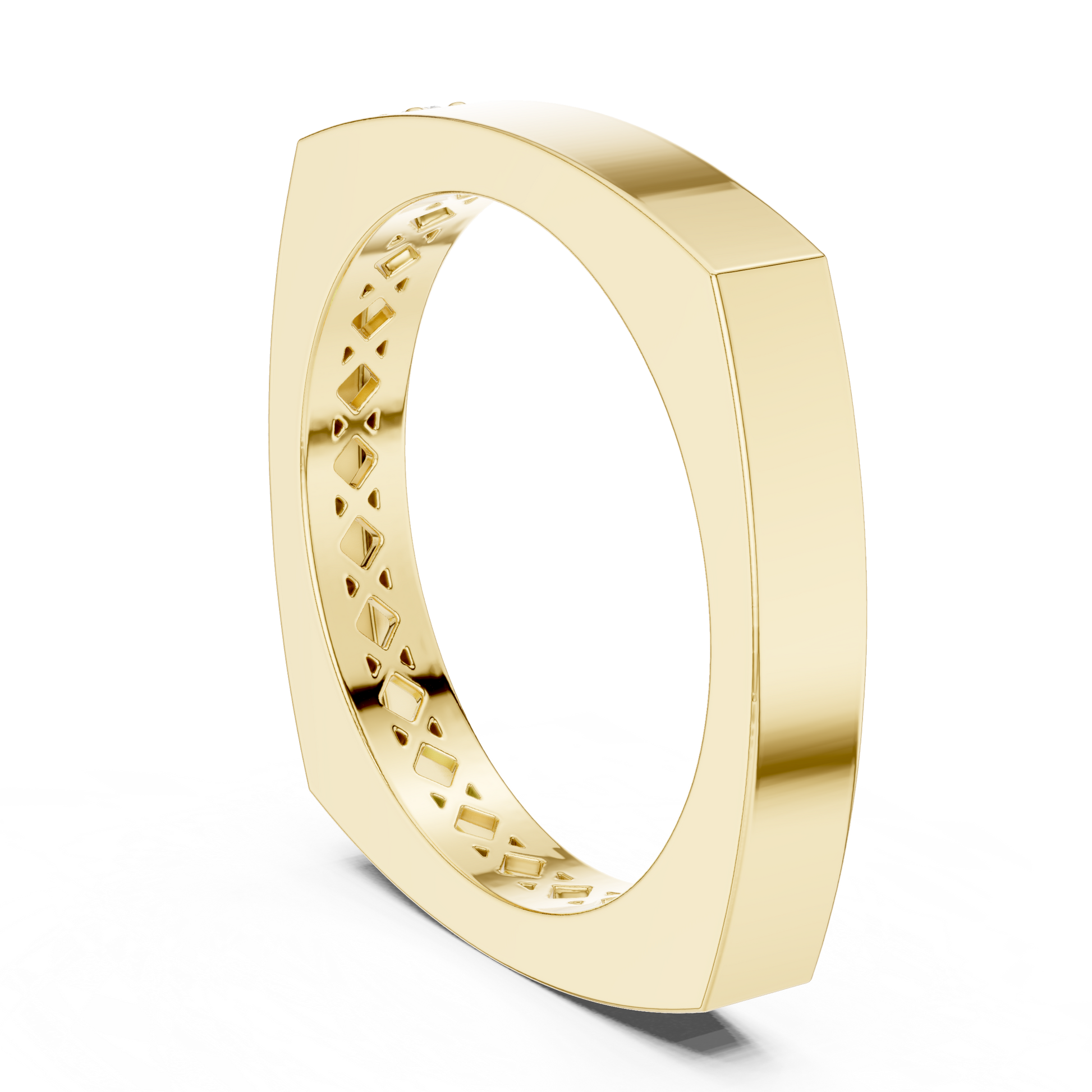 Cushion Bezel Lab Grown Diamond Ring