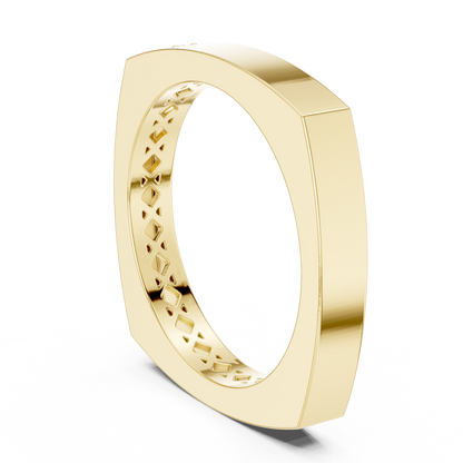 Cushion Bezel Lab Grown Diamond Ring