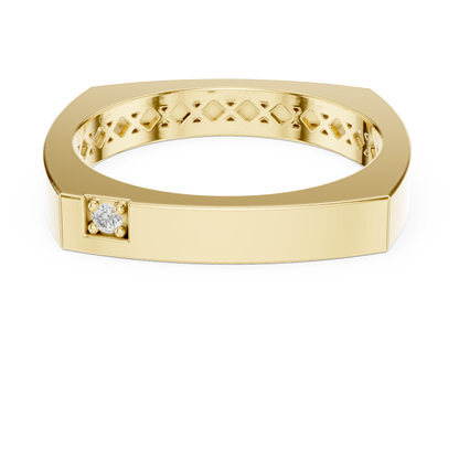 Cushion Bezel Lab Grown Diamond Ring