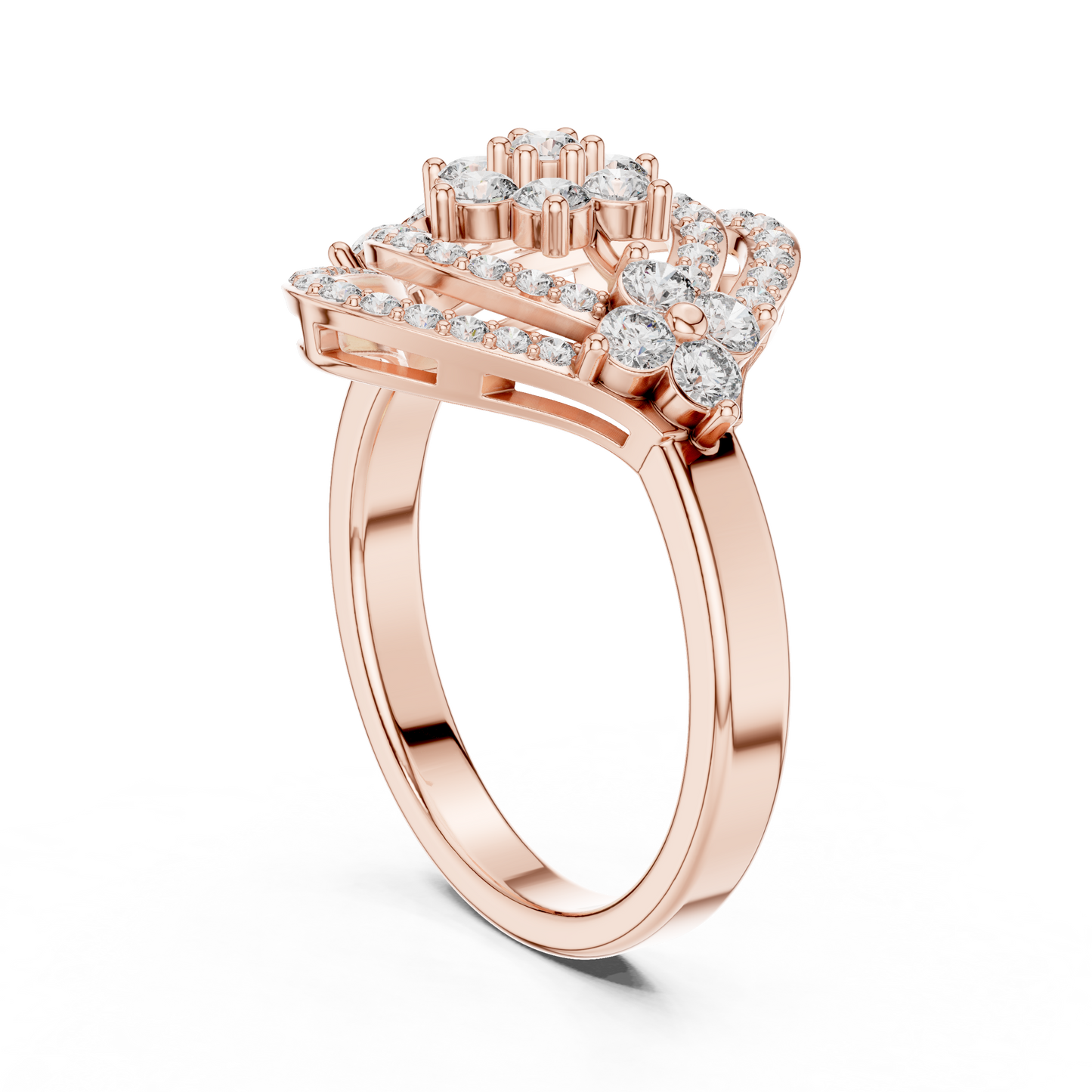 Round Halo Lab Grown Diamond Ring