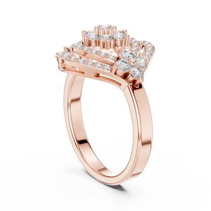 Round Halo Lab Grown Diamond Ring