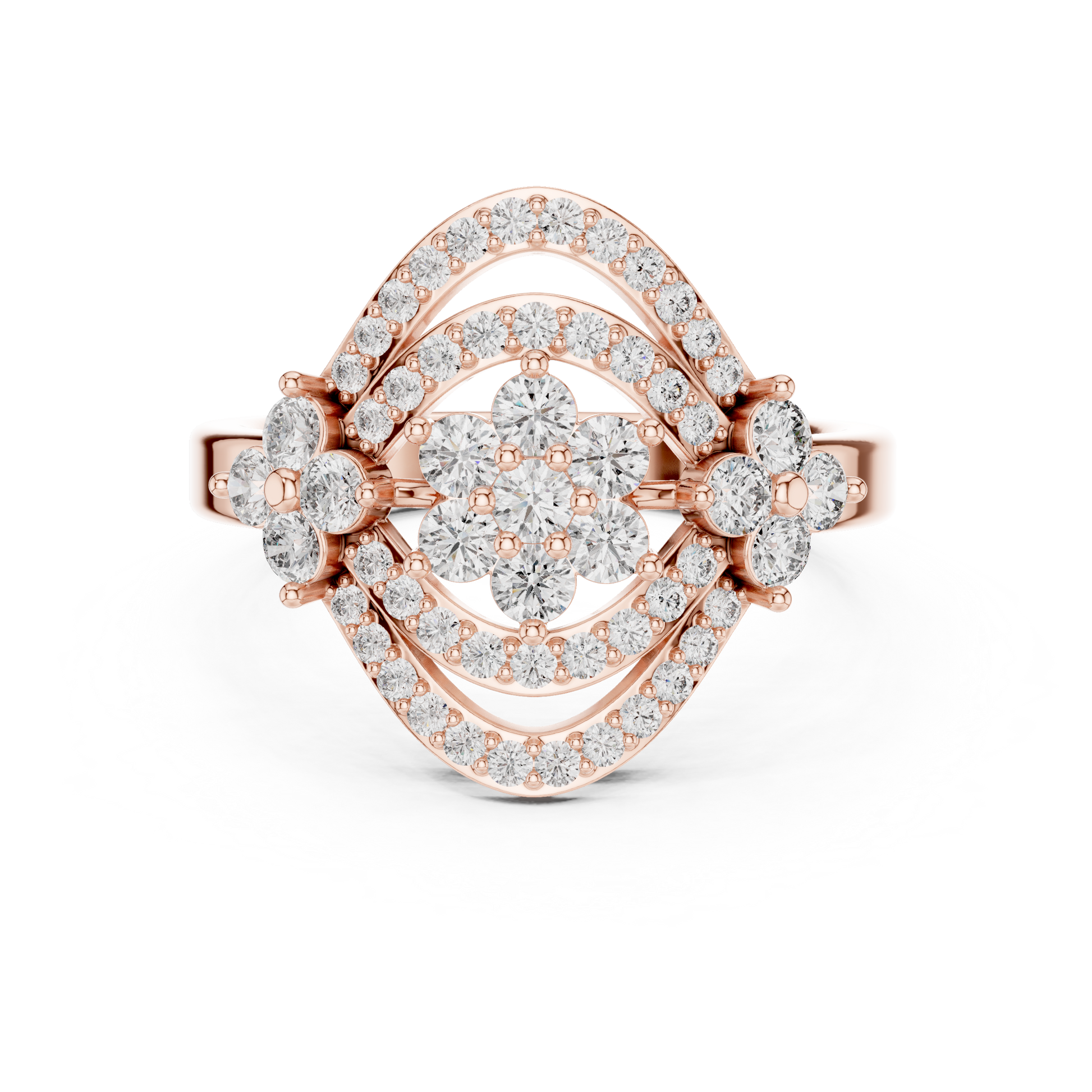 Round Halo Lab Grown Diamond Ring