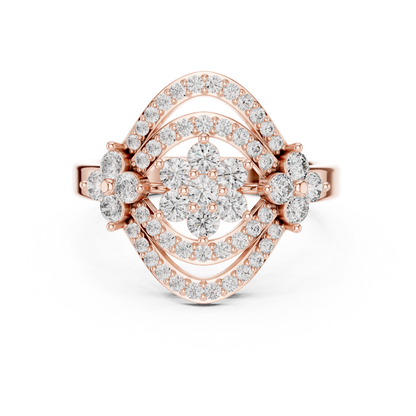 Round Halo Lab Grown Diamond Ring