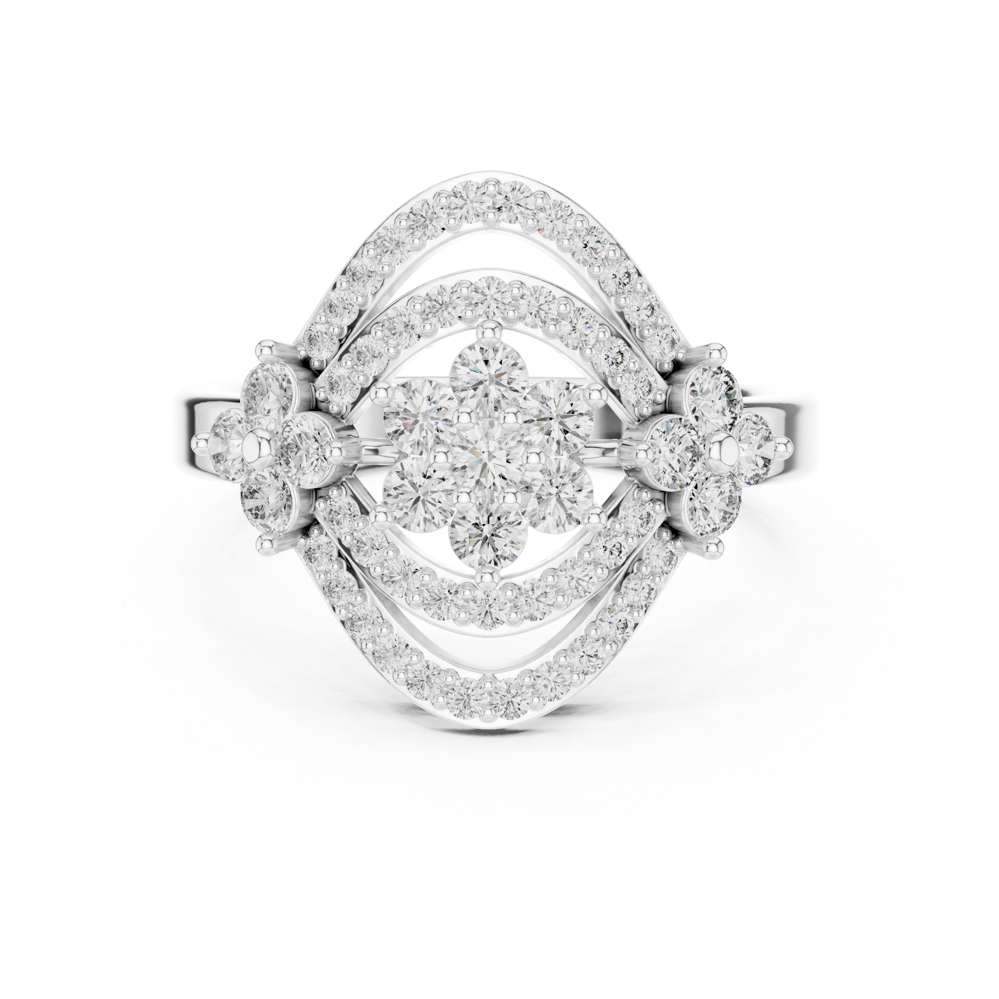 Round Halo Lab Grown Diamond Ring