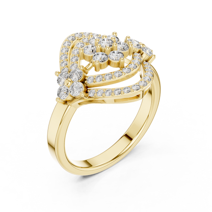 Round Halo Lab Grown Diamond Ring