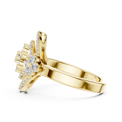 Round Halo Lab Grown Diamond Ring
