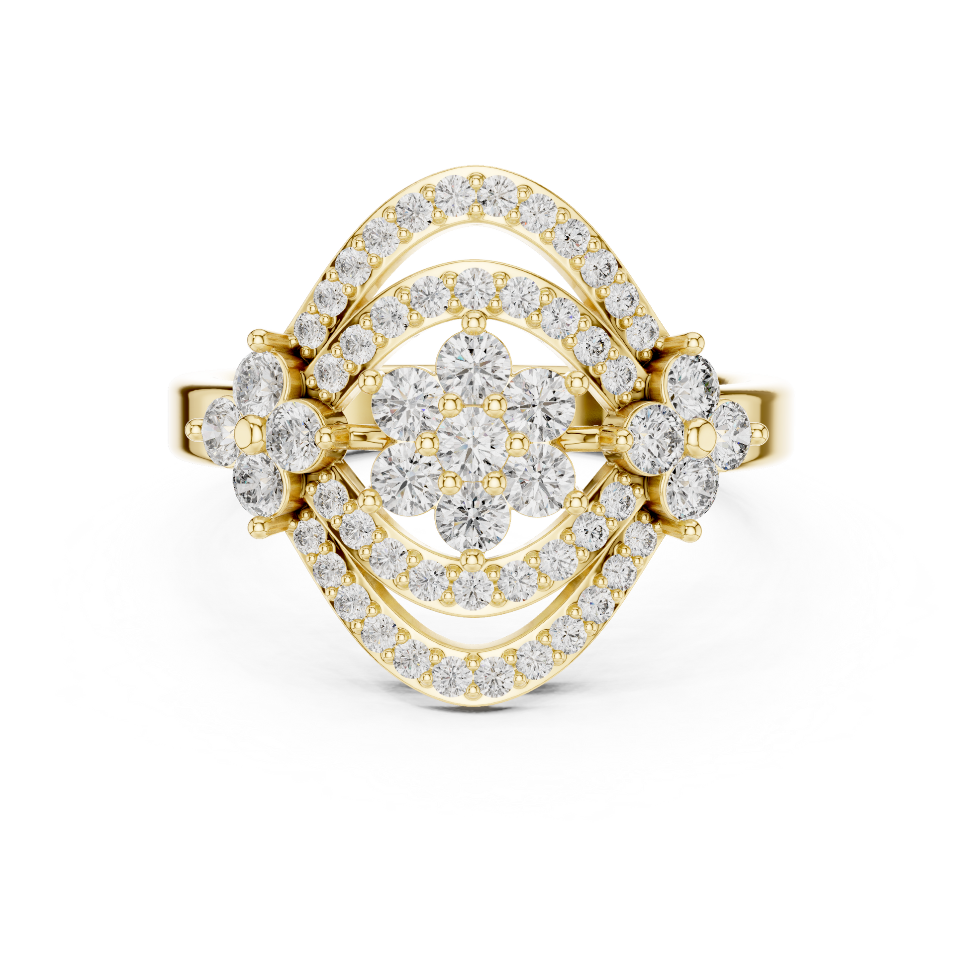 Round Halo Lab Grown Diamond Ring